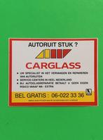 Auto sticker Carglass, Verzamelen, Stickers, Ophalen of Verzenden, Zo goed als nieuw, Auto of Motor