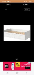 **GEZOCHT:**ikea brimnes bed bank lade**, Huis en Inrichting, Slaapkamer | Bedden, Wit, Tweepersoons, Ophalen of Verzenden, Zo goed als nieuw