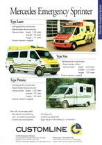 Folder U.V.G. Customline Mercedes Sprinter Emergency (c1998), Verzenden, Gelezen, Mercedes