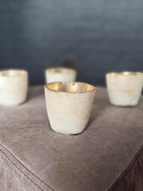 Riviera Maison Genoa Votive 4 stuks, Huis en Inrichting, Woonaccessoires | Kandelaars en Kaarsen, Zo goed als nieuw, Minder dan 25 cm