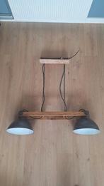 Industriële hanglamp Mango hout, Huis en Inrichting, Lampen | Hanglampen, Ophalen of Verzenden, Zo goed als nieuw, Hout, Minder dan 50 cm