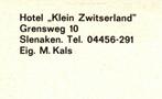 964769	Slenaken	Limburg	1971 Hotel Klein Zwitserland 	 Nette, Ophalen of Verzenden, 1960 tot 1980, Ongelopen, Limburg