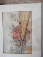 Aquarel van een boerderij., Ophalen