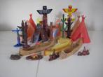 Indianen accessoires 23 stuks Totempalen - Tipi's - Kano's, Ophalen of Verzenden, Gebruikt