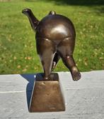 DIKKE DAME / bronzen beeld / gebogen, Antiek en Kunst, Kunst | Beelden en Houtsnijwerken, Ophalen of Verzenden