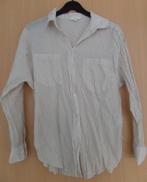 Beige/ wit gestreepte, katoenen H&M blouse maat M, Kleding | Dames, Blouses en Tunieken, Ophalen of Verzenden, Zo goed als nieuw