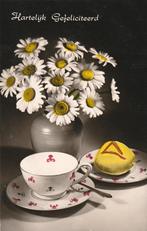 GEFELICITEERD GEBAK UIT 1960 ZEER MOOIE OUDE KAART KK104, Verzenden, 1940 tot 1960, Gelopen, Feest(dag)