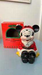 Disney Mickey Mouse Kerst theelichthouder in doos, Ophalen of Verzenden, Mickey Mouse, Zo goed als nieuw, Beeldje of Figuurtje
