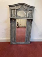 Brocante spiegel, Ophalen, 100 tot 150 cm, Zo goed als nieuw, Rechthoekig