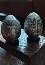 Antique H Hooijkaas Dutch Silver Plate Salt & Pepper Shaker, Ophalen of Verzenden