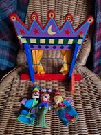 Houten theater met vingerpoppetjes, Kinderen en Baby's, Speelgoed | Houten speelgoed, Ophalen of Verzenden, Zo goed als nieuw