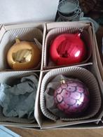 te koop 3 dikke glazen oudere kerstballen, Diversen, Kerst, Ophalen of Verzenden, Gebruikt