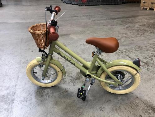 Bandits & Angels kinderfiets Retro Rider 12 inch groen, Kinderen en Baby's, Speelgoed | Buiten | Voertuigen en Loopfietsen, Gebruikt