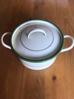 Crème emaille kookpan met deksel jaren 50/60, Antiek en Kunst, Antiek | Emaille, Ophalen of Verzenden