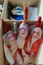 3 oude chenille kerstmannetjes. De linker is al verkocht, Diversen, Kerst, Ophalen of Verzenden, Gebruikt