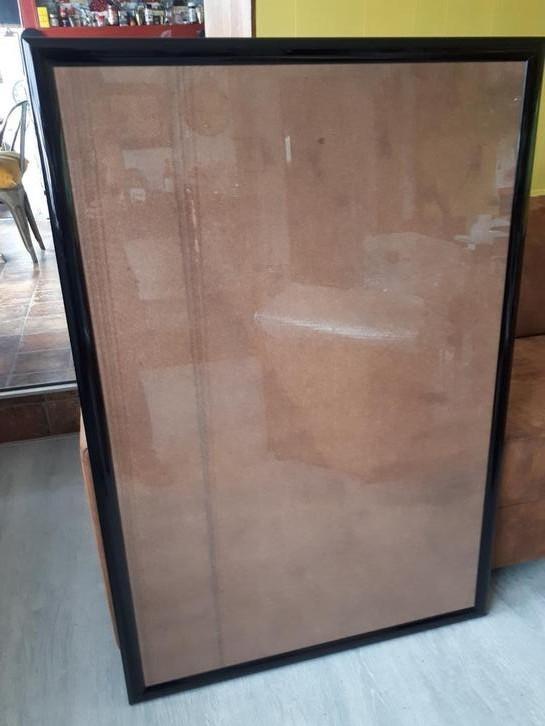 Grote zwart metalen Wissellijst 76x110, Huis en Inrichting, Woonaccessoires | Lijsten, Zo goed als nieuw, 75 cm of meer, Metaal of Aluminium