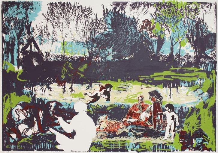 zeefdruk Anita de Baaij (Nijmegen 1948 –), Antiek en Kunst, Kunst | Litho's en Zeefdrukken, Ophalen