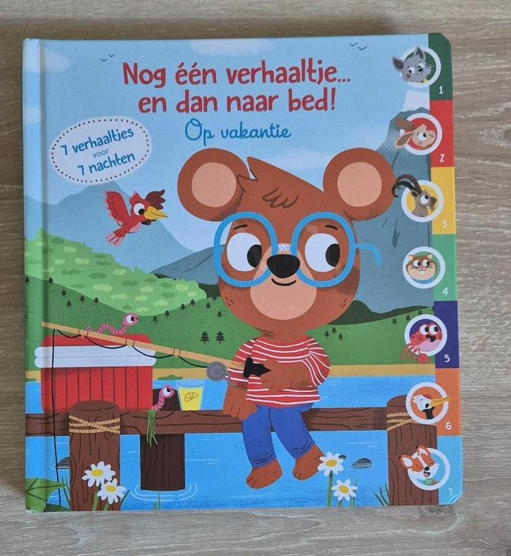 Boek. Nog één verhaaltje en dan nar bed. Op vakantie., Boeken, Kinderboeken | Baby's en Peuters, Zo goed als nieuw, 1 tot 2 jaar