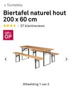 Biertafelset 2.00x0.60 Nieuw, Tuin en Terras, Picknicktafels, Ophalen, Nieuw, Rechthoekig
