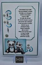 Kerstactie! Geborduurde wenskaarten Zwanger voor de helft!, Nieuw, Man of Vrouw, Info@sparklecrafts.nl, Ophalen of Verzenden