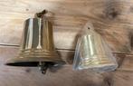 2 scheepsbellen messing, Verzamelen, Scheepvaart, Ophalen, Zo goed als nieuw, Motorboot of Zeilboot, Gebruiksvoorwerp