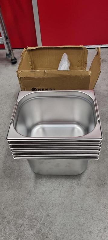 HENDI GN container 1/2 x 200mm met handvat (6 stuks) beschikbaar voor biedingen