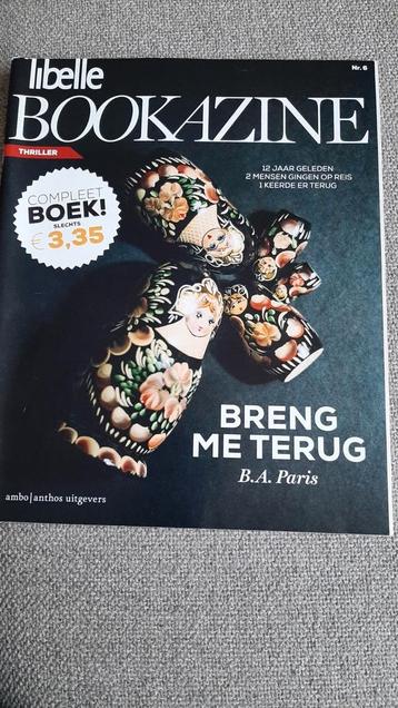 Breng me terug  door B. A. Paris beschikbaar voor biedingen