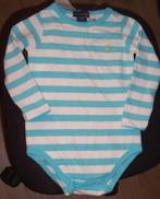 Ralph Lauren romper lange mouw blauw/wit maat 74 *NIEUW*, Nieuw, Ophalen of Verzenden, Jongetje, Ralph Lauren