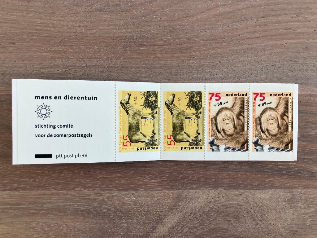 NVPH PB38 Postfris Postzegelboekje 1988, Postzegels en Munten, Postzegels | Nederland, Ophalen of Verzenden, Na 1940, Postfris