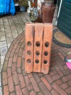 Houten wijnrek voor 18 flessen, Gebruikt, 50 tot 75 cm, 15 tot 25 flessen, Ophalen of Verzenden