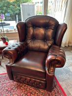 Set van 2 Chesterfield fauteuils, Huis en Inrichting, Fauteuils, Ophalen, Zo goed als nieuw, 75 tot 100 cm, 50 tot 75 cm