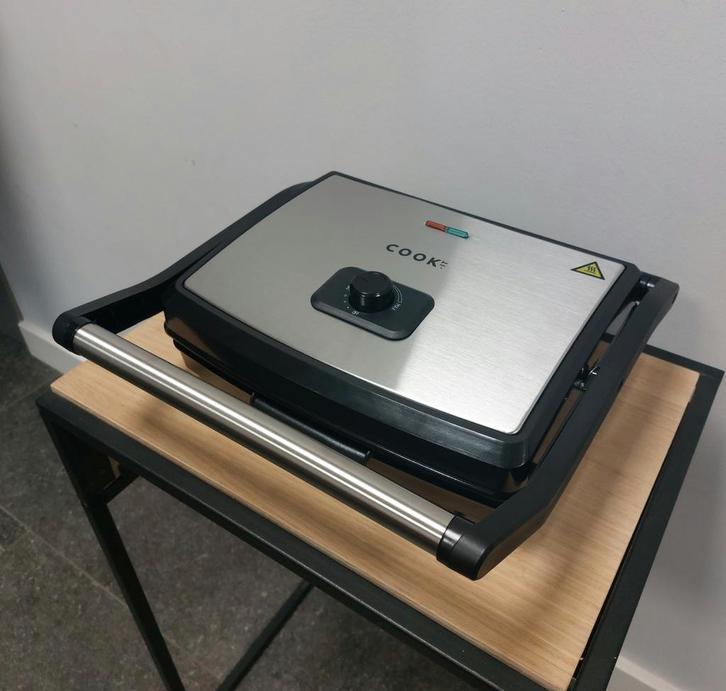 Cook-it Contactgrill XL, Witgoed en Apparatuur, Contactgrills, Zo goed als nieuw, Verzenden