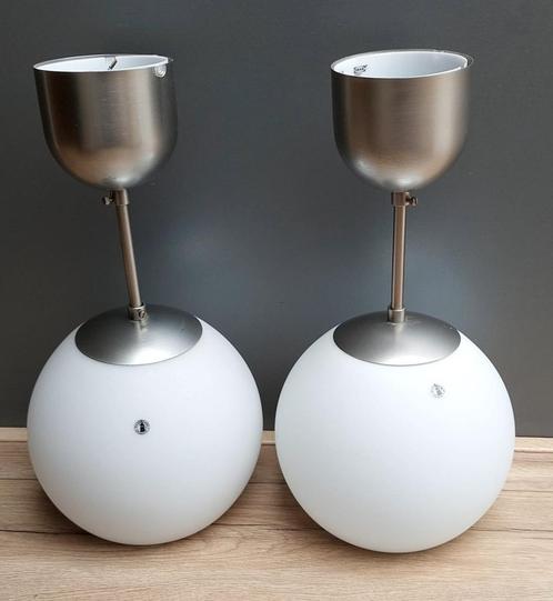 Set 2 hanglamp glazen lamp Ikea Minut T1104, Huis en Inrichting, Lampen | Hanglampen, Zo goed als nieuw, Minder dan 50 cm, Glas