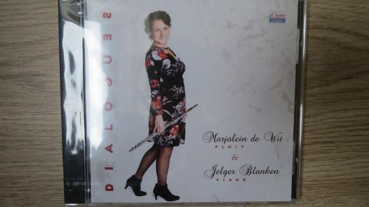 Cd fluit en piano: Dialogues, Marjolein de Wit, Jelger Blank, Cd's en Dvd's, Cd's | Klassiek, Nieuw in verpakking, Overige typen