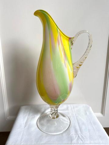 Murano vintage glazen kan Italië plm.1960, multi colour. beschikbaar voor biedingen