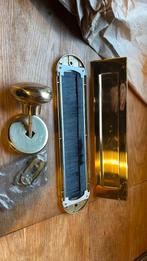 Brievenbus deurbeslag, Ophalen of Verzenden, Zo goed als nieuw, Koper of Messing, Klink of Kruk