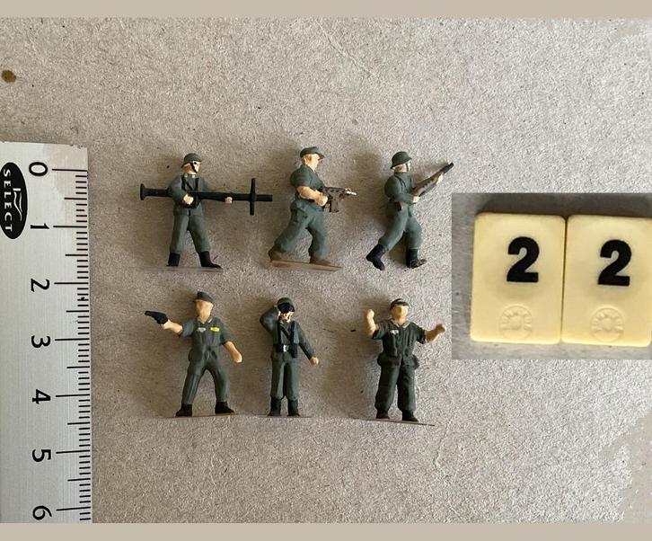 Soldaatjes 22 ww2 schaal 1:72 of 1:76, Hobby en Vrije tijd, Modelbouw | Figuren en Diorama's, Gebruikt, Figuur of Figuren, 1:50 of kleiner