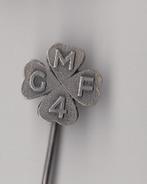 GMF 4 zilver Geldersche Motorenfabriek speldje, Verzamelen, Gebruikt, Niet vindbaar, Niet vindbaar, Speldje of Pin