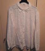 Blouse broderie, Kleding | Dames, Blouses en Tunieken, Ophalen of Verzenden, Zo goed als nieuw, Wit