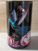 Reverse decoupage vaas, Ophalen, Zwart, Nieuw, Glas