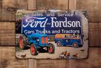 Ford en Fordson trucks en tractor reclamebord van metaal, Reclamebord, Info@deconoord.nl, Deco Noord, Nieuw