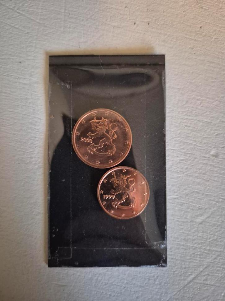 Finse 1 & 2 cent munten - Setjes, Postzegels en Munten, Munten | Europa | Euromunten, Setje, 2 cent, Finland, Ophalen of Verzenden
