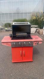 Boretti gas BBQ met rotisserie - 4 pitten + zijbrander, Tuin en Terras, Gasbarbecues, Ophalen, Gebruikt, Boretti