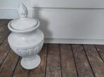 Mooie witte terracotta sierpot, Tuin en Terras, Tuinvazen, Ophalen of Verzenden