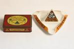 zeldzaam ABC Batschari sigaretten asbak en verpakking blik, Ophalen of Verzenden, Gebruikt, Tabaksdoos of Verpakking