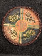 Vintage Antiek Chinese Bord met mooi Vlechtwerk, Antiek en Kunst, Antiek | Porselein, Ophalen of Verzenden