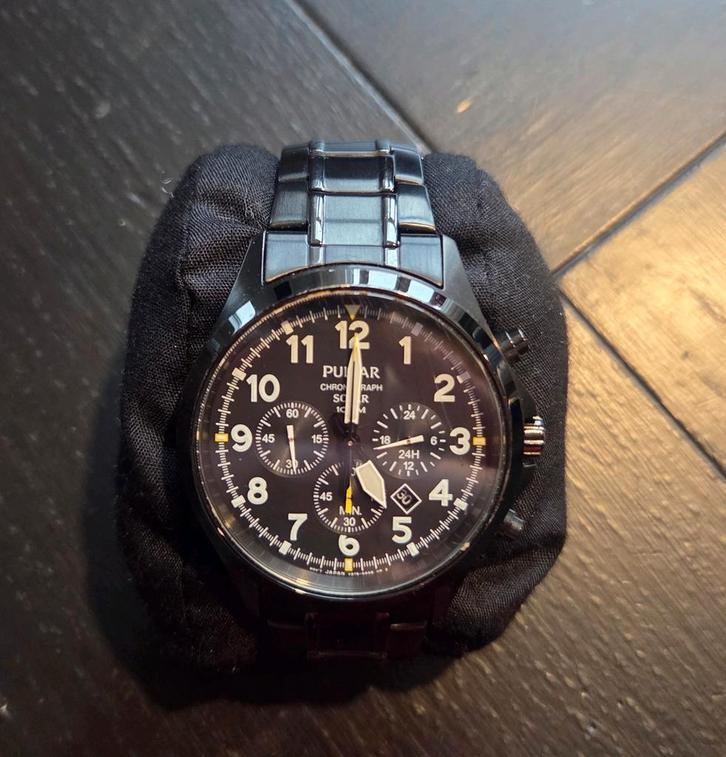 Pulsar Solar Chronograph PX5003X1 Herenhorloge, Sieraden, Tassen en Uiterlijk, Overige Accessoires, Zo goed als nieuw, Ophalen of Verzenden
