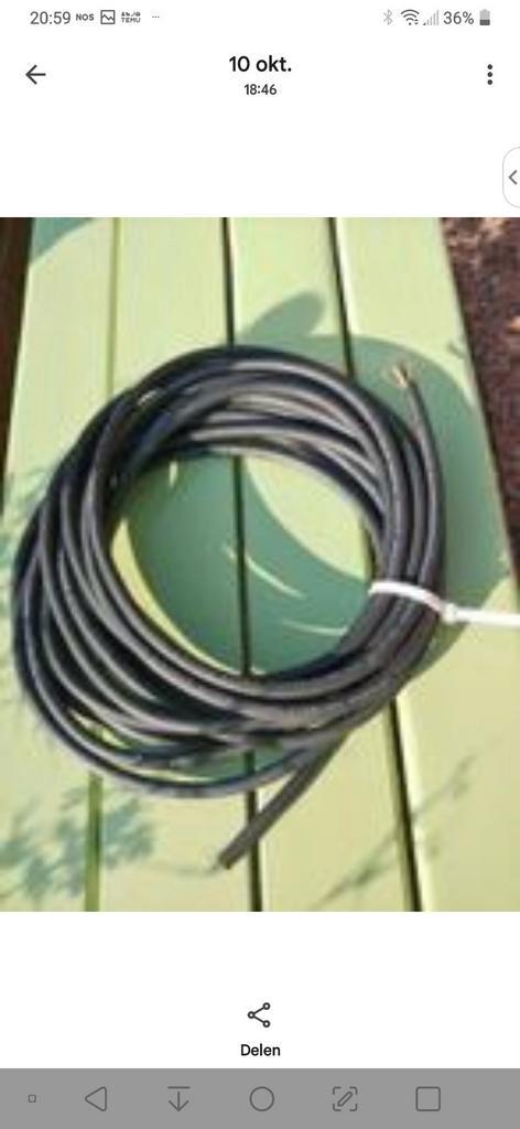 9,4 meter 4-aderig extreem soepele neopreen kabel., Doe-het-zelf en Verbouw, Elektra en Kabels, Ophalen of Verzenden