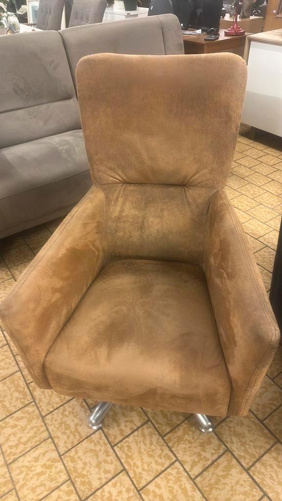 Lichtbruine Draaistoel, Huis en Inrichting, Stoelen, Zo goed als nieuw, Eén, Bruin, Ophalen