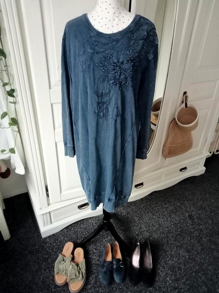 Didi " Jurk maat 44 ", Kleding | Dames, Grote Maten, Zo goed als nieuw, Jurk, Blauw, Ophalen of Verzenden